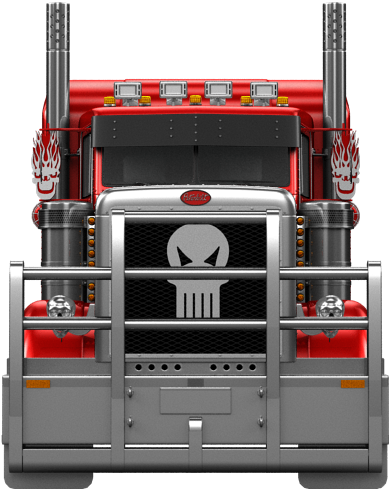 Peterbilt 359'87 By Ghost-rider - Trailer Truck Clipart (1004x500), Png Download
