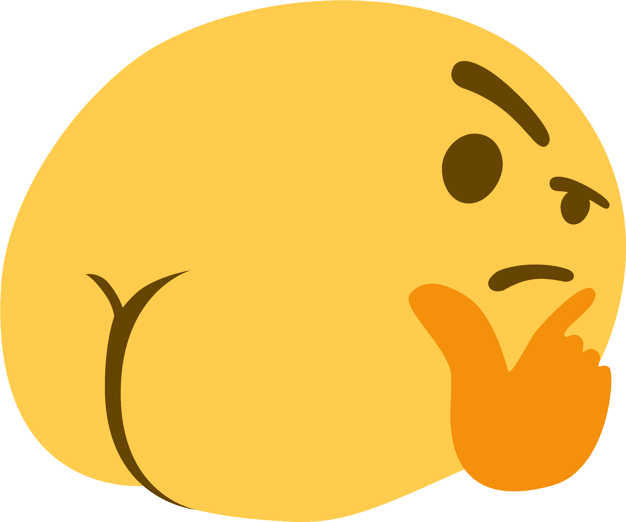 Thinking Emoji Meme , Png Download - Thinking Emoji With Butt Clipart - Lar...