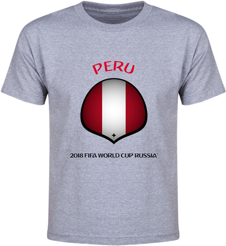 Peru 2018 Fifa World Cup Russia™ Flag Icon Youth T-shirt - Springbok T Shirt Clipart (600x600), Png Download