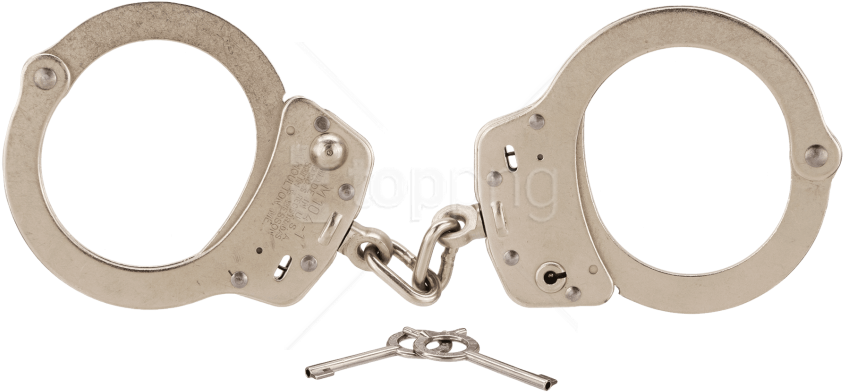 Free Png Closed Handcuffs Including Key Png Images - Smith And Wesson High Security Handcuffs Clipart (850x400), Png Download
