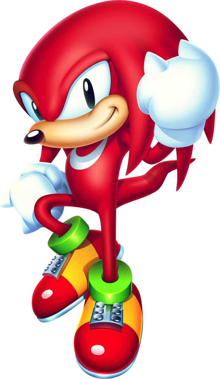 Knuckles - Main Knuckles - Knuckles From Sonic Mania Clipart (769x1325), Png Download