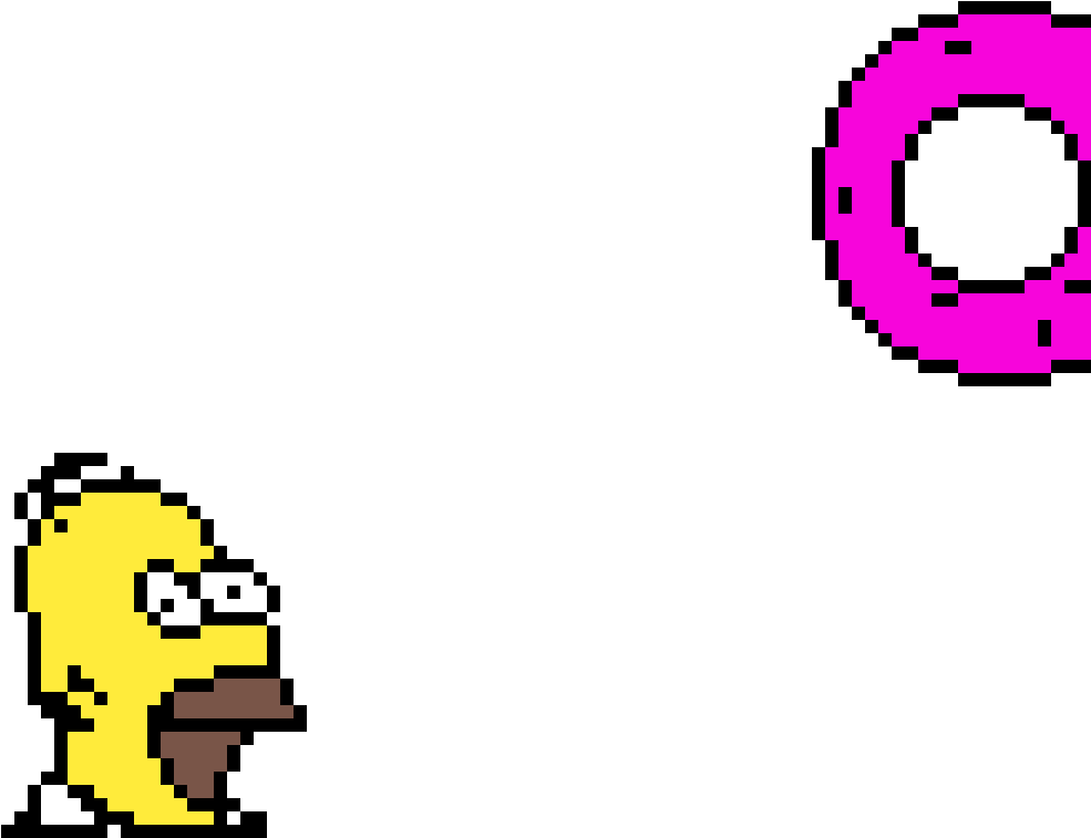 Jake English Pixel Clipart , Png Download - Homero Simpson Pixel Art Transparent Png (985x757), Png Download
