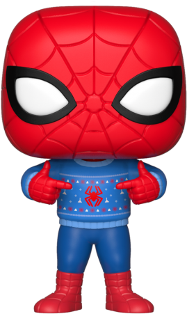 Vinyl Figure Spidey Already Has Captured Our Hearts - Christmas Spider Man Funko Pop Clipart (560x560), Png Download