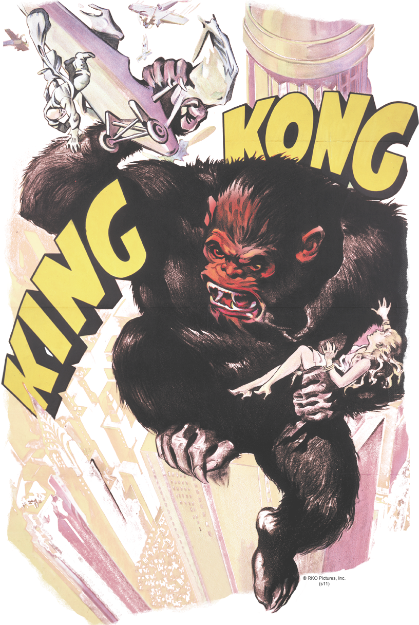 King Kong Plane Grab Toddler T-shirt - King Kong Poster Clipart (816x1217), Png Download