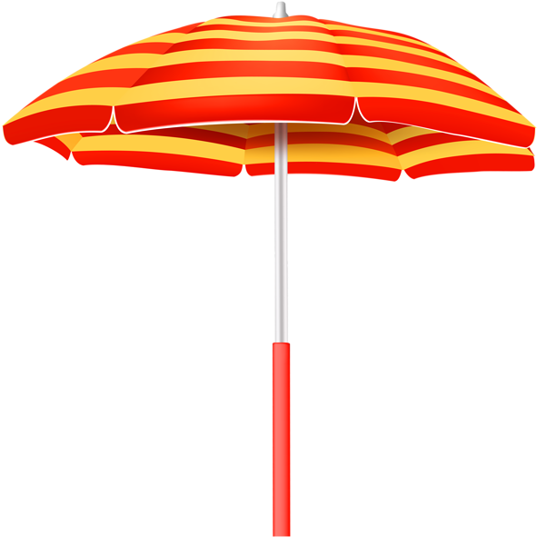 Beach Umbrella Png Clipart (600x593), Png Download