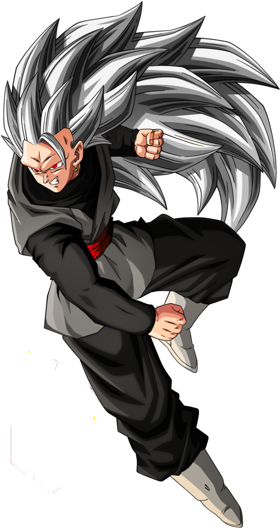 Resultado De Imagen Para Gotenks Ssj White - Goku Black Ssj 3 Clipart (738x1083), Png Download