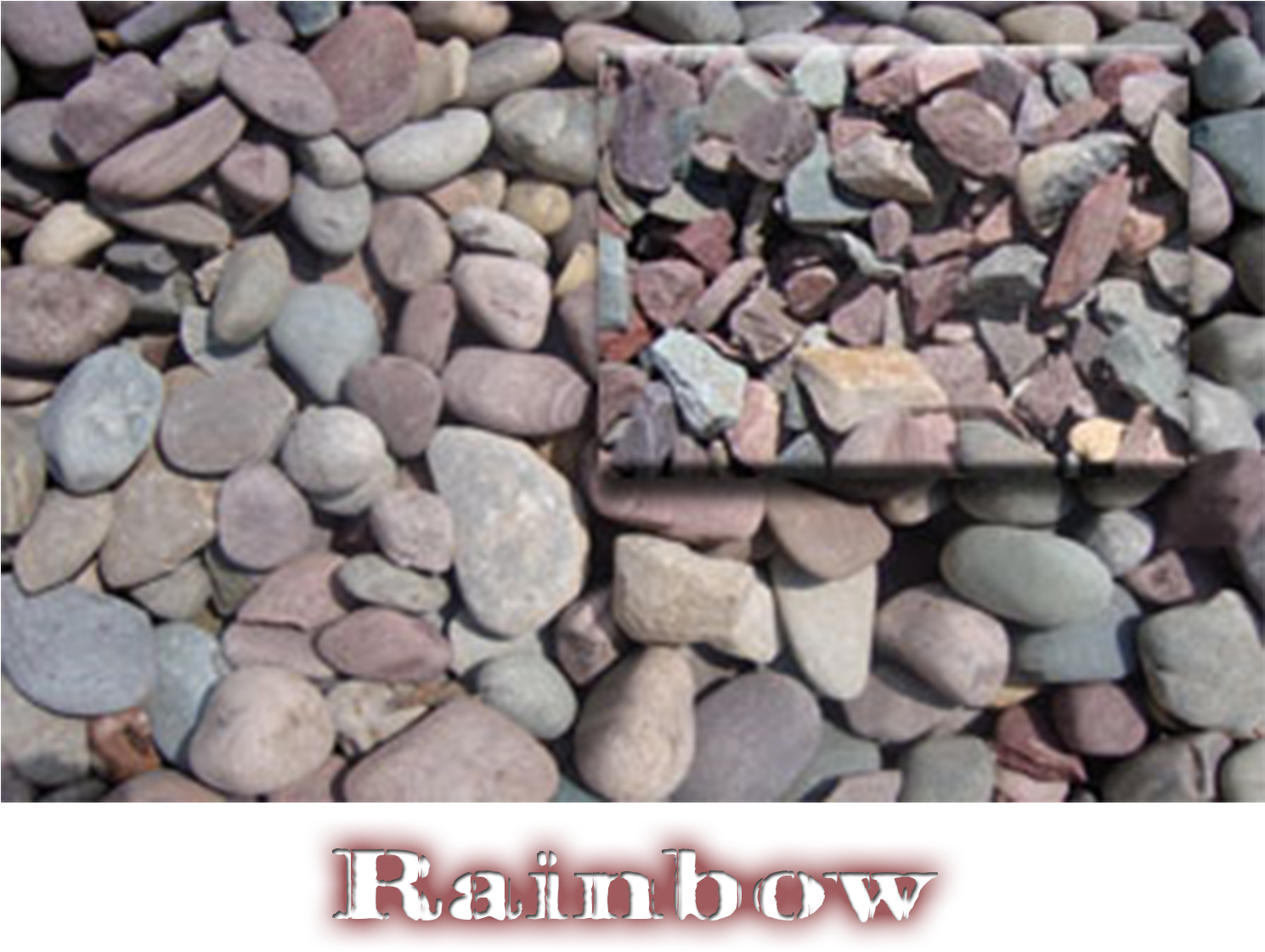 Mountain White Label Rainbow Label - Pebble Clipart (1500x1500), Png Download