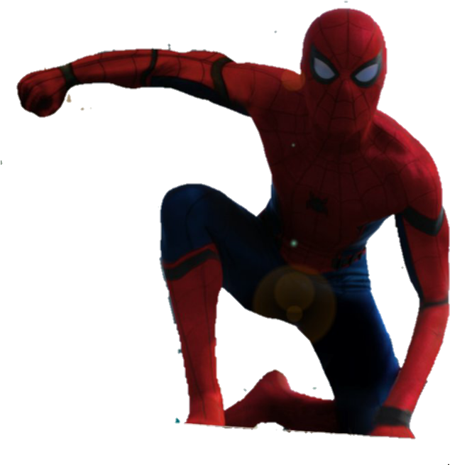 Mcu Spiderman Png Render By Mrvideo Clipart (634x655), Png Download