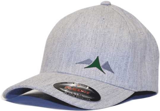 Aspinwall Flex Fit Mountain Pass Hat Heather Grey Forest - Baseball Cap Clipart (672x800), Png Download