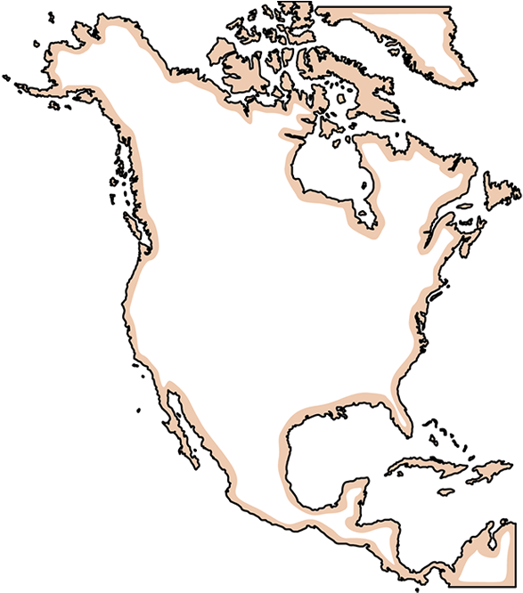 Cut Out Continent North America - Base Map Of North America Clipart (700x700), Png Download