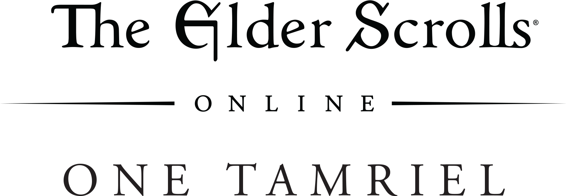 The Elder Scrolls Online One Tamriel & Legends E3 - Calligraphy Clipart (1877x651), Png Download
