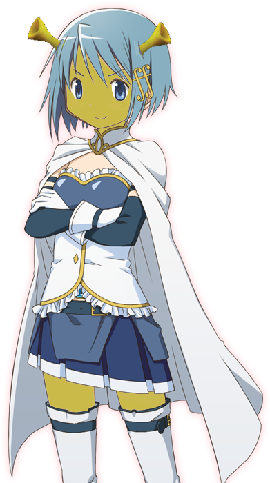 @randomnumbers751650 Made Me Create This Cursed Image, - Sayaka Miki Png Clipart (453x704), Png Download