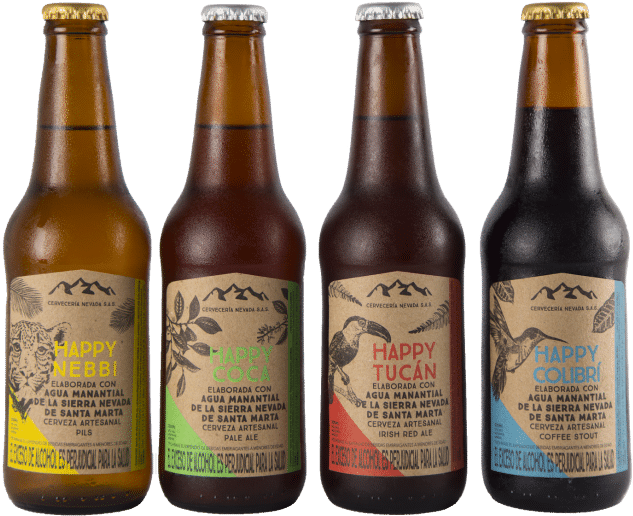 Photo Of The 4 Bottles Of Nevada's Styles, Showing - Beer Bottle Clipart (1024x683), Png Download