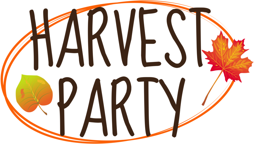 Harvest Party - Осенние Листья Clipart (882x502), Png Download