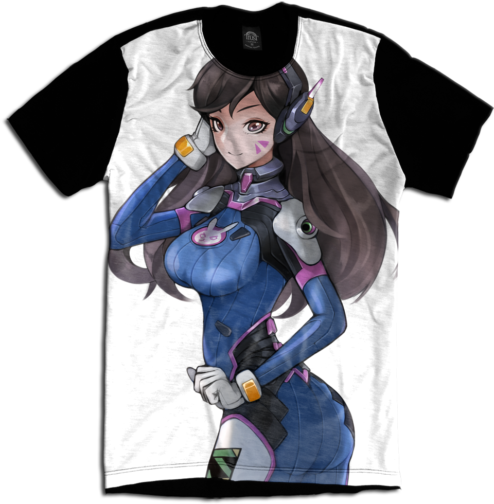 Overwatch Dva Jogo Game Geek Camiseta Personalizada - Overwatch Wallpeapers For Phone Clipart (960x980), Png Download