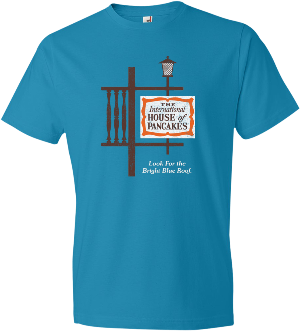 Retro Ihop 980 Anvil Lightweight T Shirt - International House Of Pancakes Clipart (1042x1148), Png Download