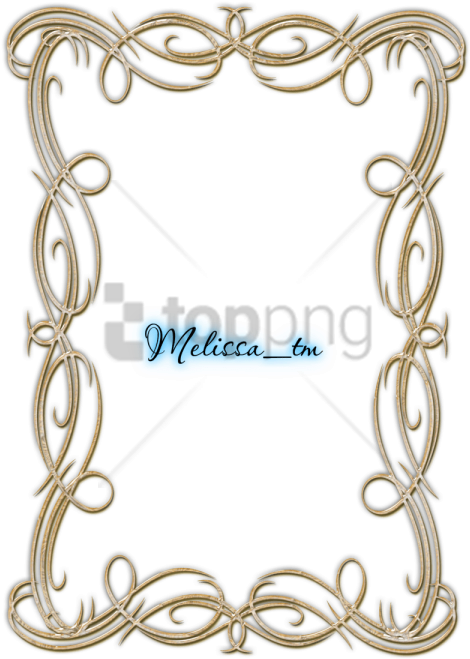 Free Png Gold Swirls Png Png Image With Transparent - Swirls Gold Frames Png Clipart (480x672), Png Download