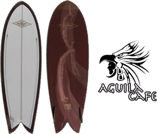Aguila Cafe Fish - Hecho En Mexico Clipart (649x553), Png Download