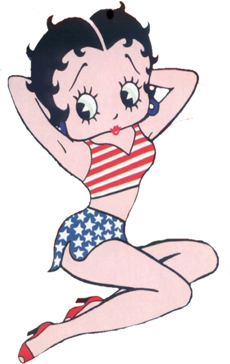 Betty Boop Americas Sweetheart - Betty Boop America Clipart (800x1282), Png Download