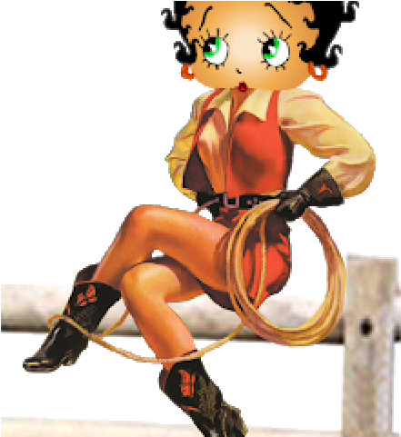 Cowgirl Clipart Betty Boop - Betty Boop Cowgirl - Png Download (640x480), Png Download