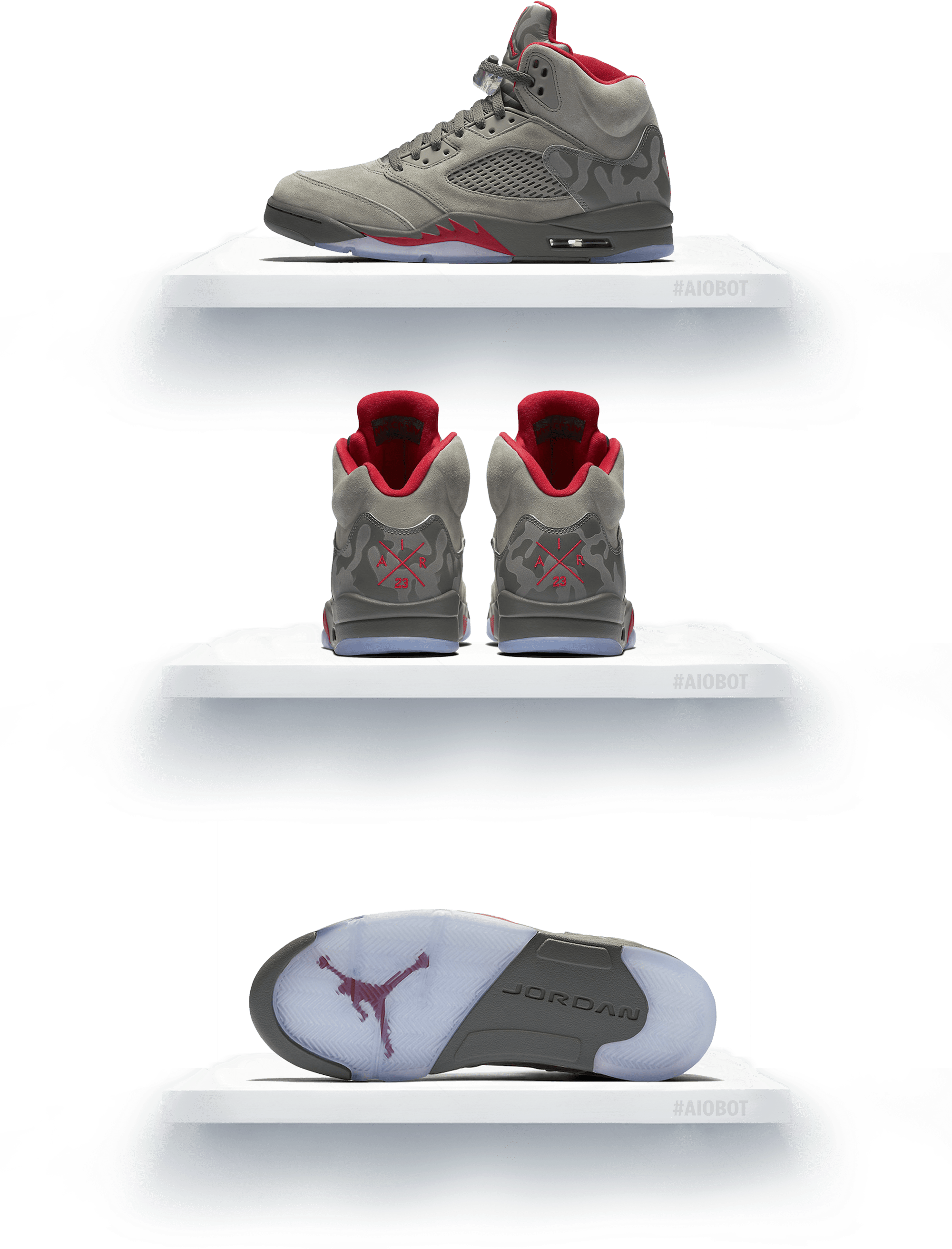 Retro Air Jordan 5 Camo - Basketball Shoe Clipart (2000x2756), Png Download
