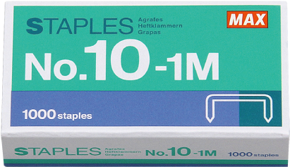 Staple - No - 10-1m - Max Staples Clipart (1244x1112), Png Download