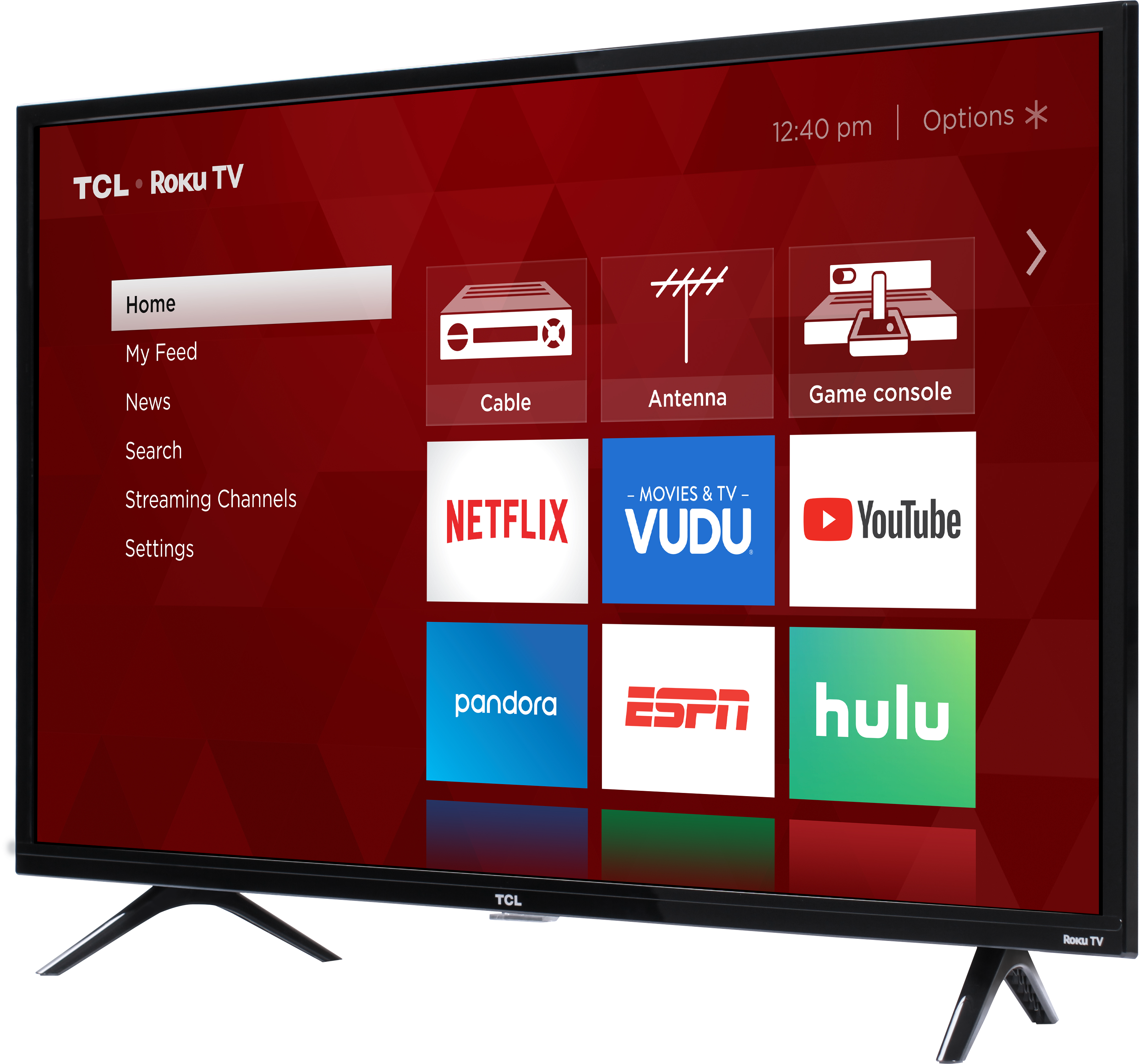 Tcl 32 Inch Smart Tv Clipart (3417x3456), Png Download