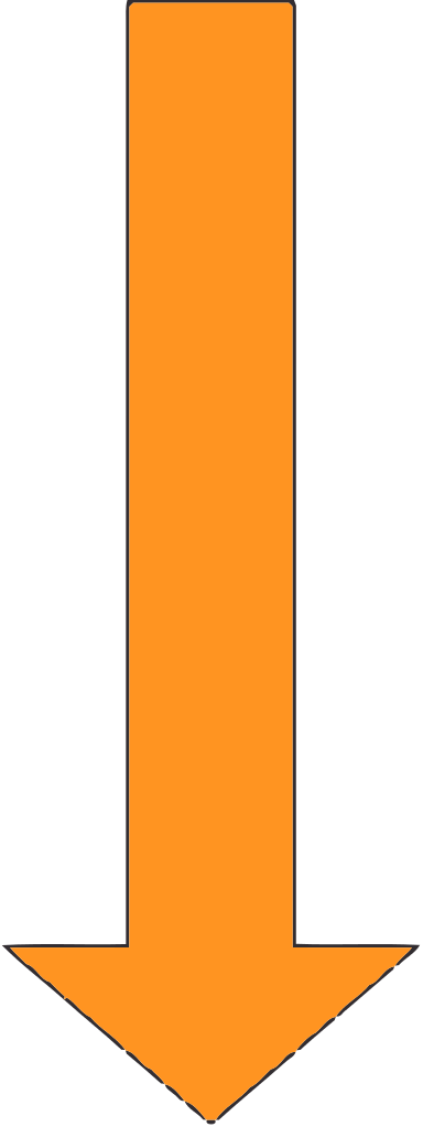 File - Arrow Orange - Svg - Arrow Orange Clipart (384x1023), Png Download