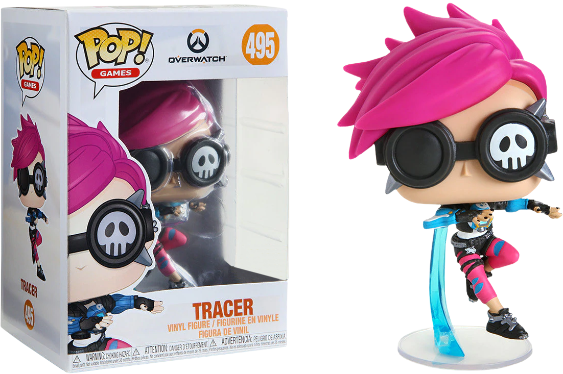 Overwatch - Tracer Punk Funko Pop Clipart (1102x733), Png Download
