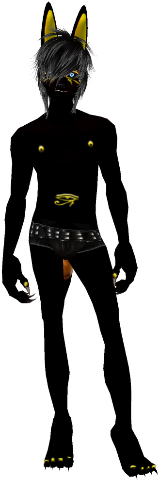 Anubis Photo Anubis - Gohan Female Version Clipart (496x1024), Png Download