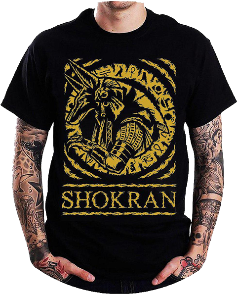 T-shirt Anubis - Walls Of Jericho T Shirt Clipart (700x640), Png Download