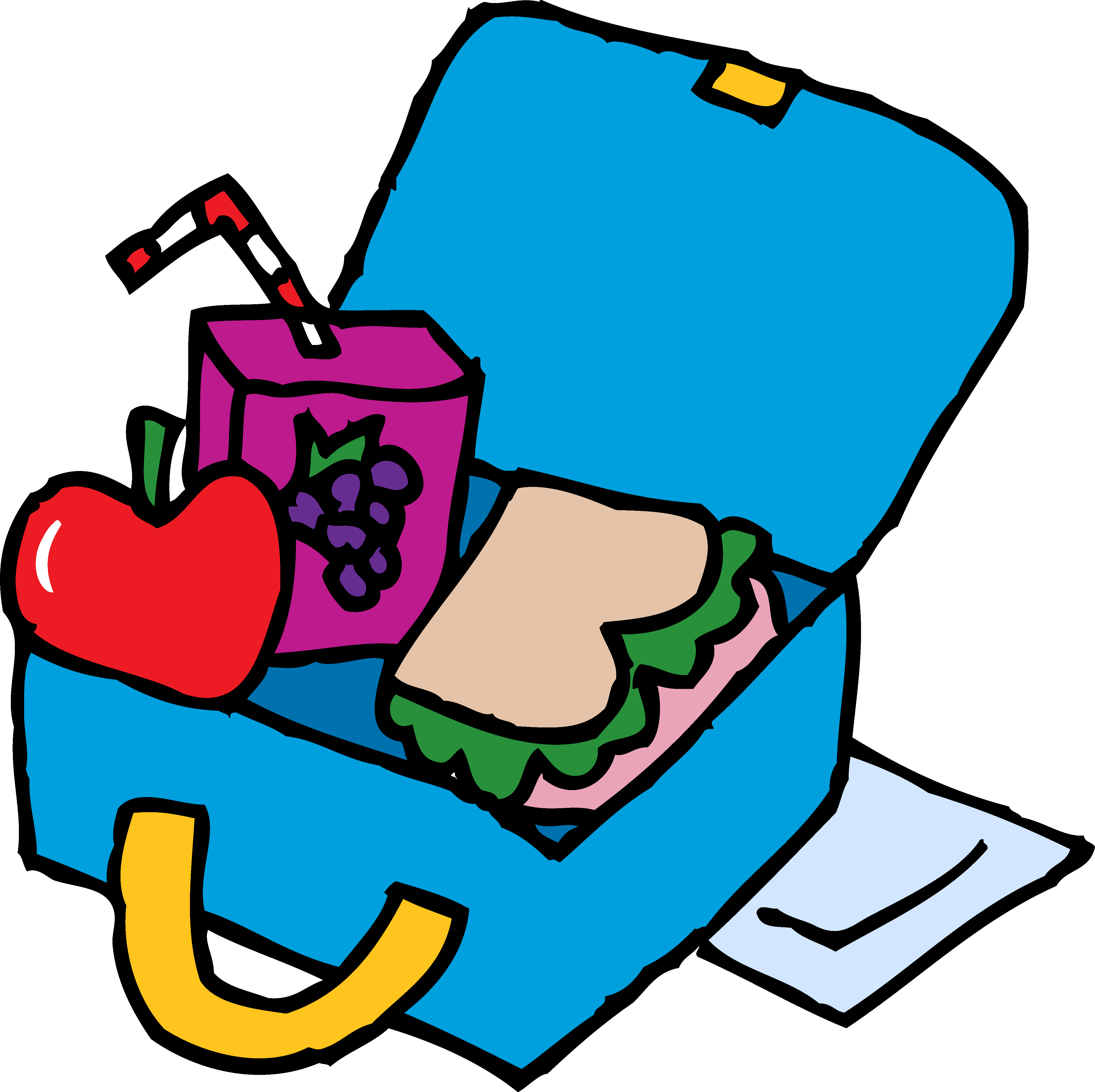 Lunch Box Clipart Of Lunch Urz Dzanie Wn Trz Zblogowani - Lunch Box Clipart Black And White - Png Download (4352x4340), Png Download
