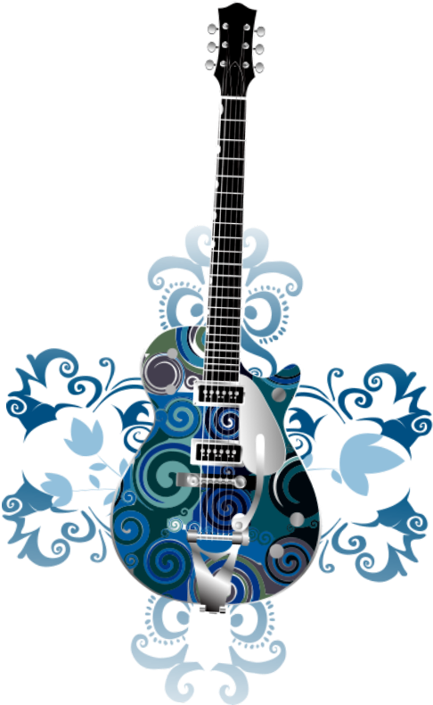 #mq #blue #gitar #music #instrument - Guitar Vector Clipart (1024x1024), Png Download