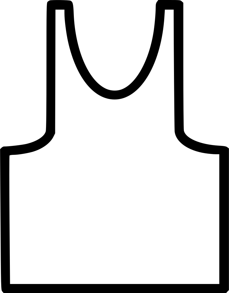 Cloth Under Shirt Vest Men Comments Clipart (766x980), Png Download