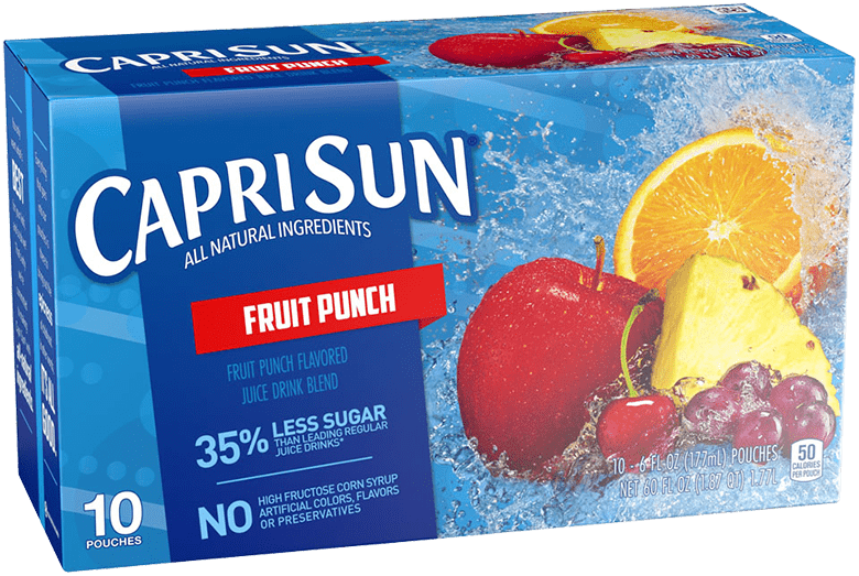 Capri Sun Juice Drink - Capri Sun Fruit Punch Clipart (780x523), Png Download