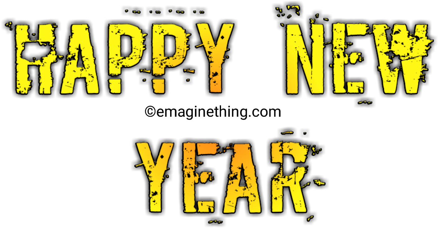 Happy New Year Text Png 2019-whatsapp Sticker,download - Illustration Clipart (1600x900), Png Download