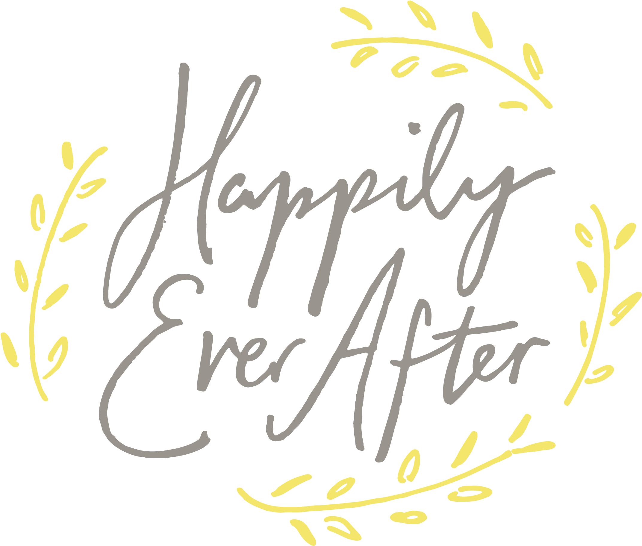 Online Pre-marital Coaching - Calligraphy Happy Ever After Clipart (2222x2222), Png Download