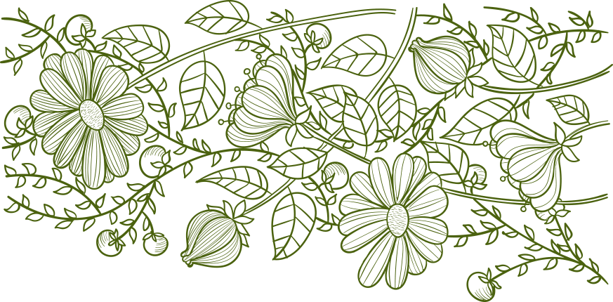Mahek Diva Sarees - Floral Design Clipart (873x430), Png Download