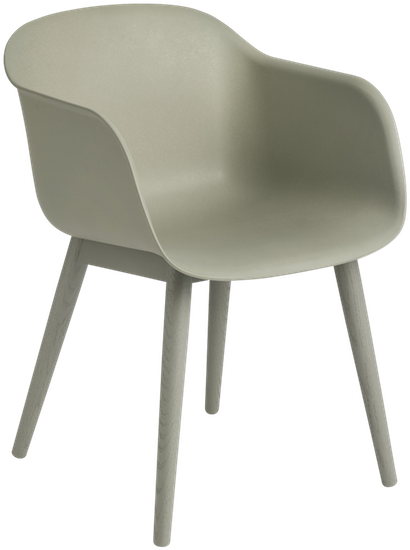 Clip Art Transparent Fiber Armchair Wood Base Eco Friendly - Muuto Fiber Armchair Wood Base - Png Download (850x850), Png Download