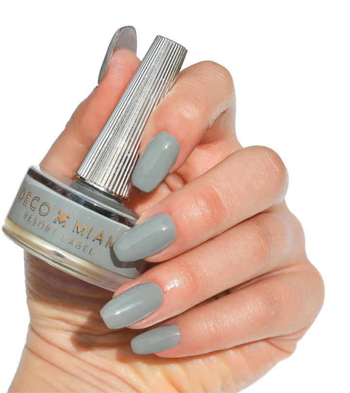 Deco Miami Nail Lacquer I'm Spiritual Light Swatch - Nail Polish Clipart (1024x873), Png Download