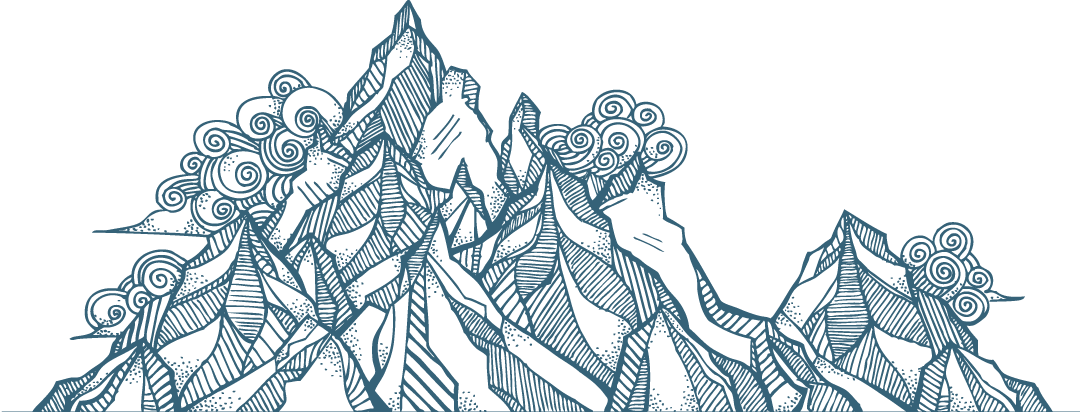 Mountain Top Png - Mountain Top Drawing Clipart (1080x412), Png Download