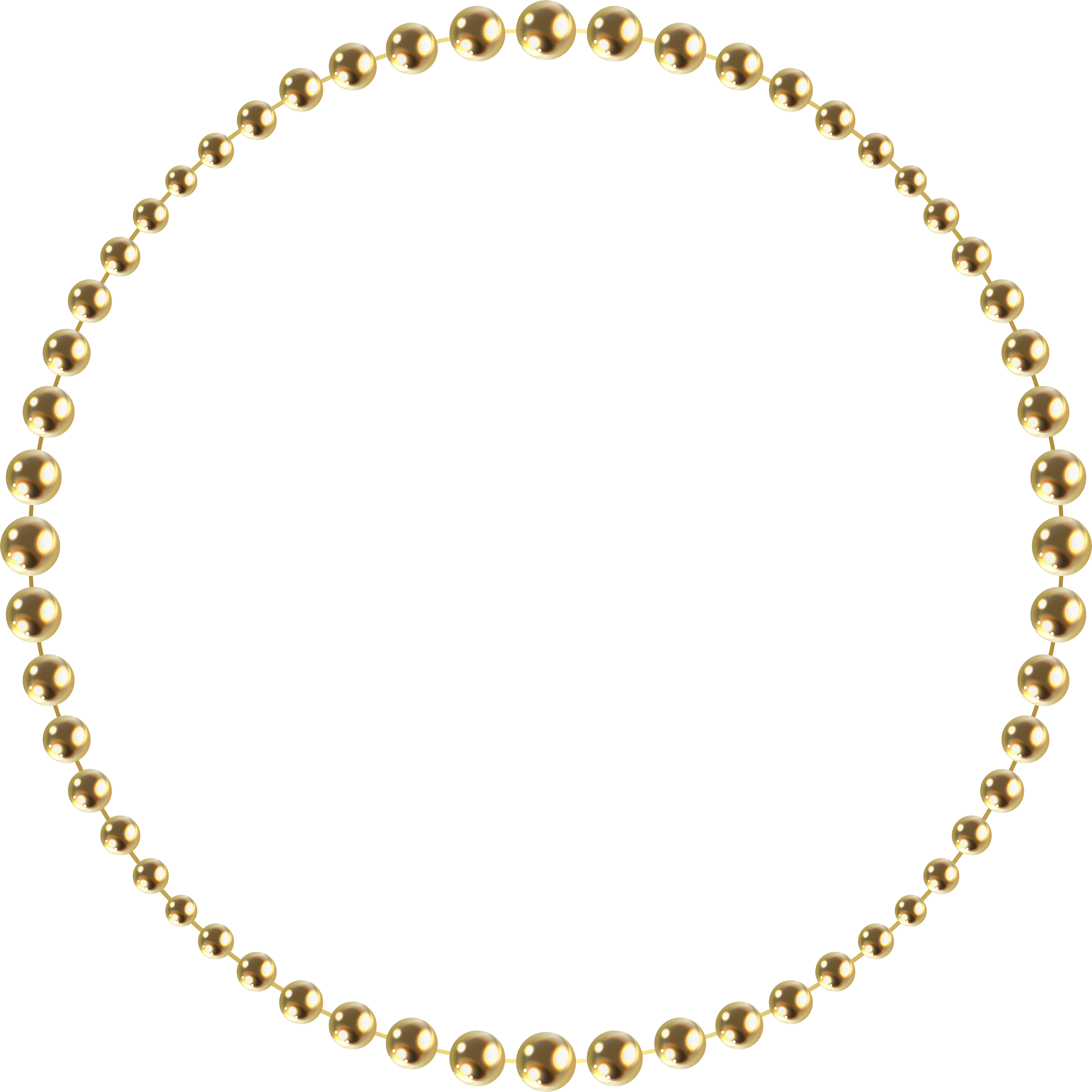 Pearl Clipart Gold Bead - Png Download (7000x7000), Png Download
