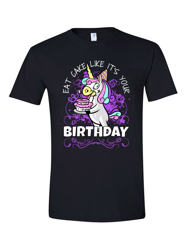 Eat Cake Like It's Your Birthday T-shirt Design - T Shirt Anthrax Clipart (800x800), Png Download