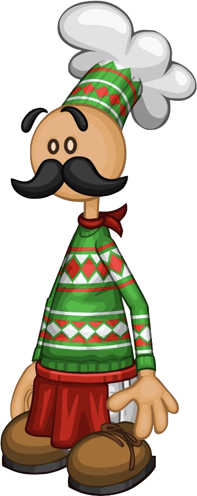 Papa Louie Christmas Outfit - Flipline Studios Clipart (398x999), Png Download
