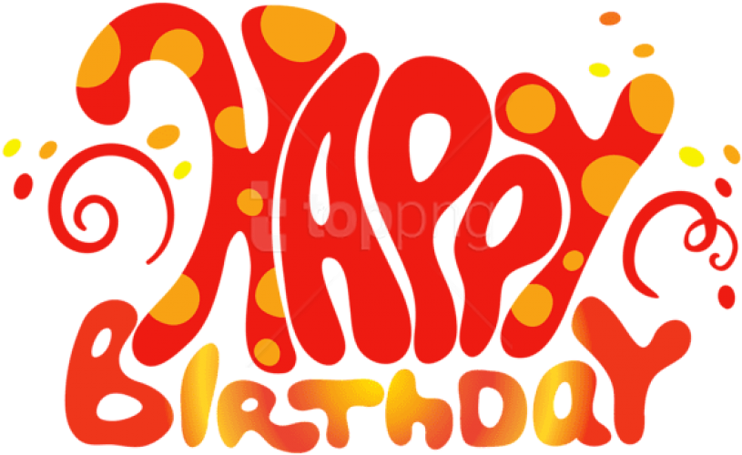 Free Png Download Red Cute Happy Birthday Text Png - Happy Birthday Stylish Fonts Clipart (850x535), Png Download