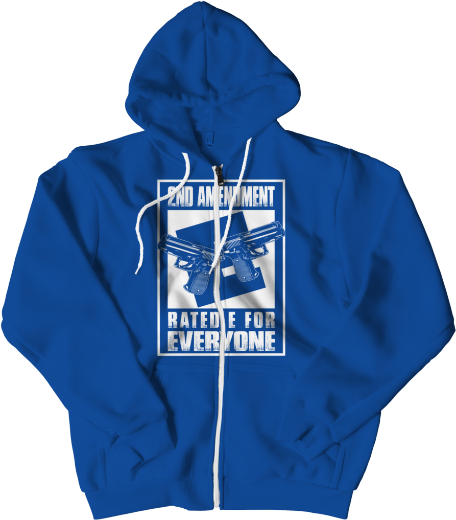 2nd Amendment Rated E For Everyone, Zipper Hoodie - Mom Rated E For Everyone Clipart (893x1017), Png Download