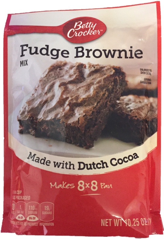 Betty Crocker - Betty Crocker Brownie Mix Bag Clipart (768x1024), Png Download