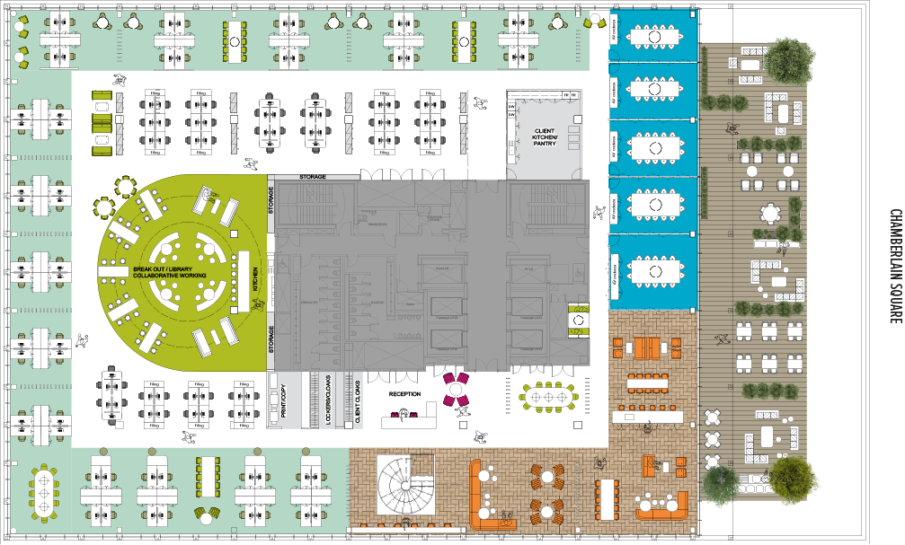 Example Space Plan - Floor Plan Clipart (1007x607), Png Download