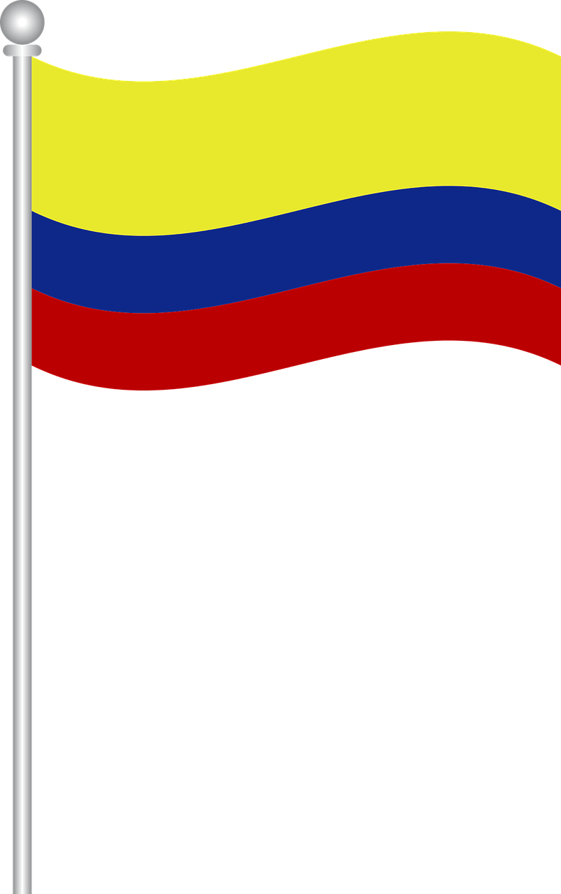Flag Of Colombia Flag Colombia Png Image - Bandera De Colombia Dibujo Clipart (804x1280), Png Download