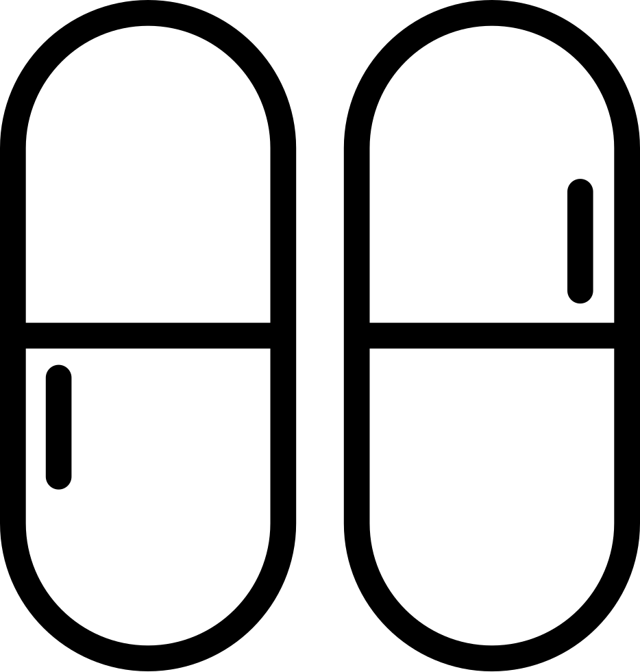 Png File - Two Capsules Clipart (934x981), Png Download